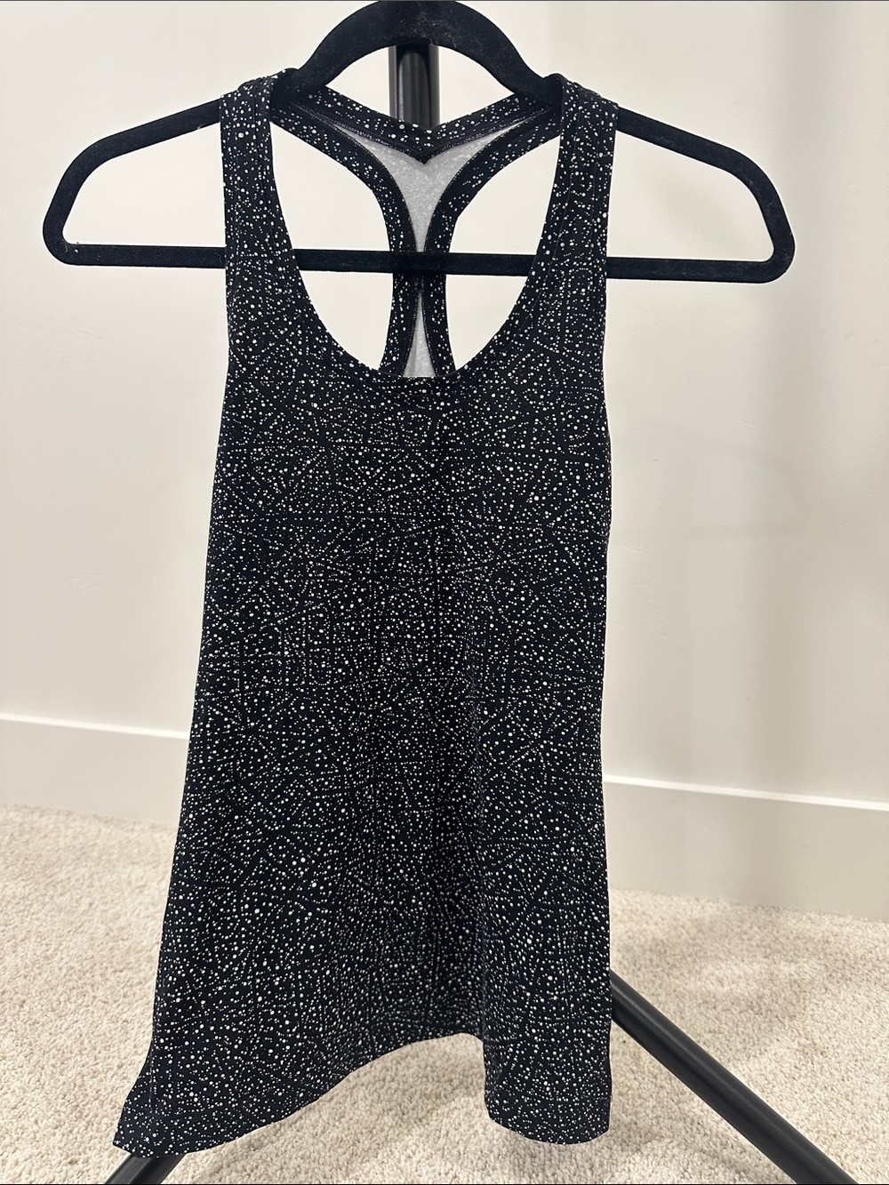 lululemon athletica Black Speckle Racerback Tank